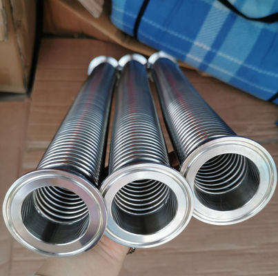 Electro Polished Flexible Hose Pipe Welded Bellow 304 316L