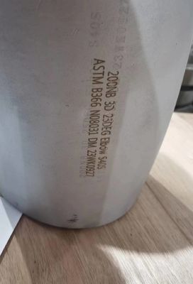 ASTM B366 ASME B16.9 Nickel Alloy Pipe Fittings Pickled Butt Weld Fittings